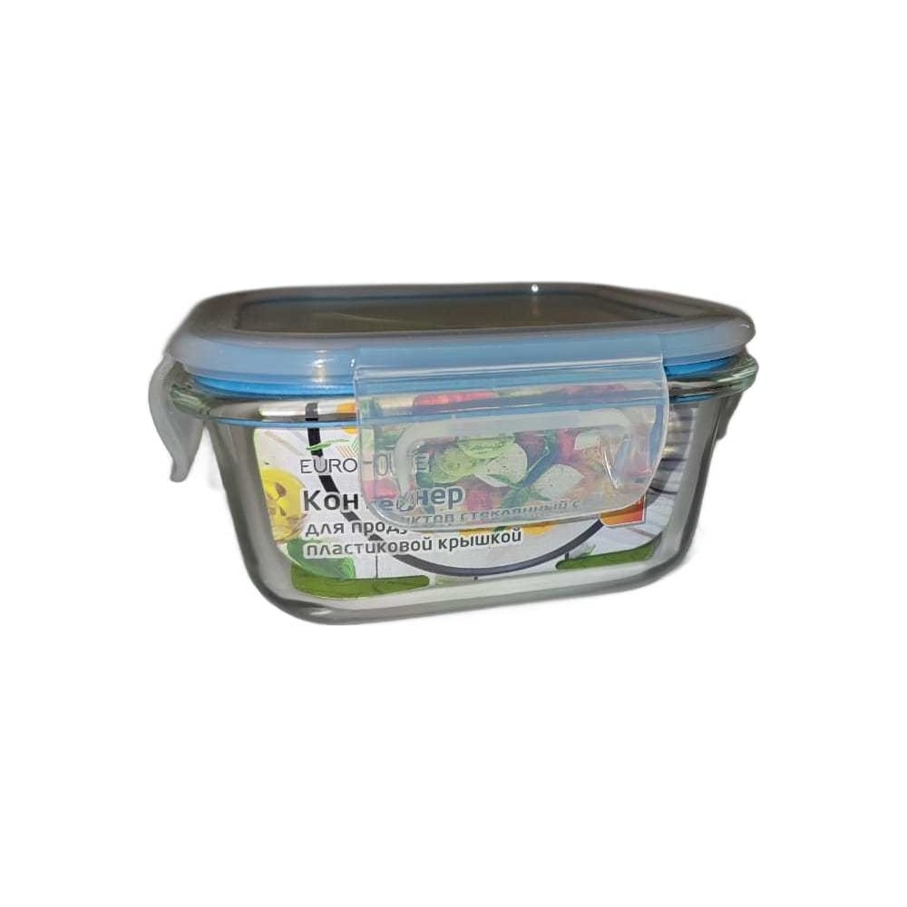 Изображение товара Контейнер для продуктов EUROHOUSE стеклянный 520 мл с крышкой