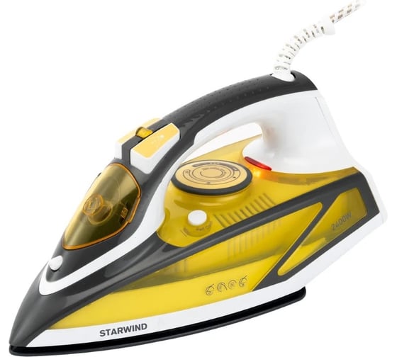 Изображение товара Утюг STARWIND SIR2447 2400 вт желтый/серый 1462035