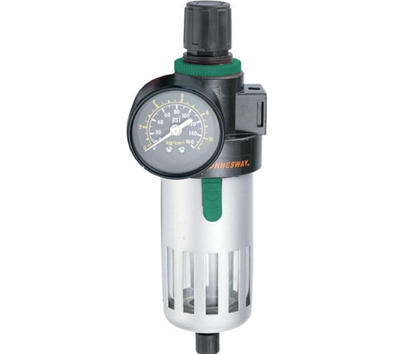 Изображение товара Фильтр влагоотделитель Jonnesway с регулятором давления для пневмоинструмента 1/2" JAZ-0534 47509