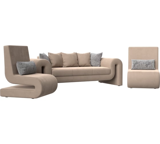 Изображение товара Набор волна-1 (диван, 2 кресла) Лига диванов 115656