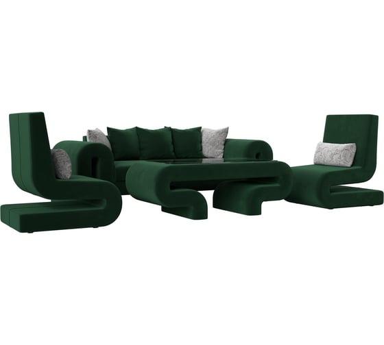 Изображение товара Набор волна-2 (стол, диван, 2 кресла) Лига диванов 115702