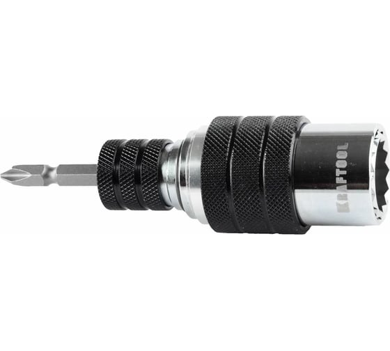 Изображение товара Набор Kraftool Expert бита с торцевой головкой с фиксатором 2 в 1 17 мм 21 мм 2 предмета 26398-H2