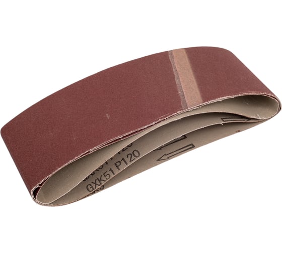 Изображение товара Шлифовальная универсальная бесконечная лента STAYER на тканевой основе для ЛШМ P120 75x533 мм 3 шт. 35442-120