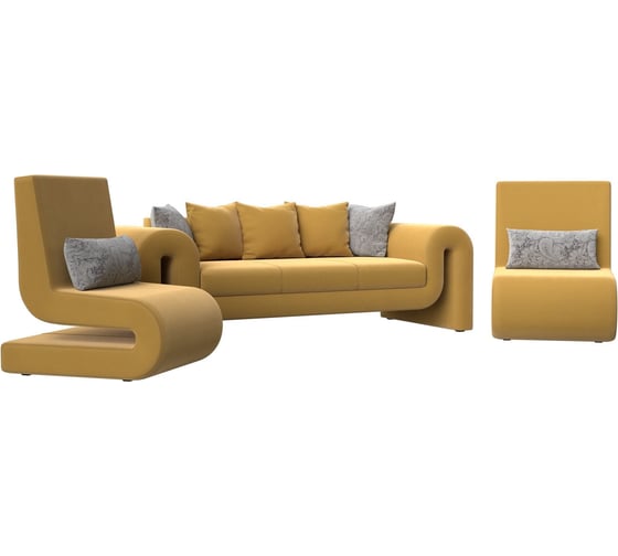 Изображение товара Набор волна-1 (диван, 2 кресла) Лига диванов 115644