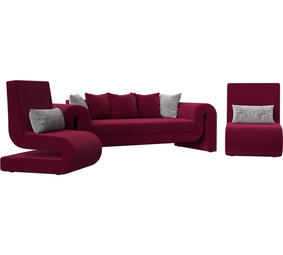 Изображение товара Набор волна-1 (диван, 2 кресла) Лига диванов 115648