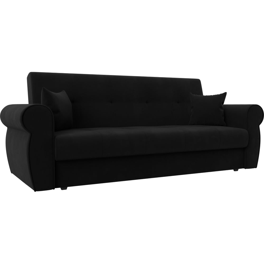 Изображение товара Диван-книжка Лига-019 Лига диванов с ящиком и спальным местом черный