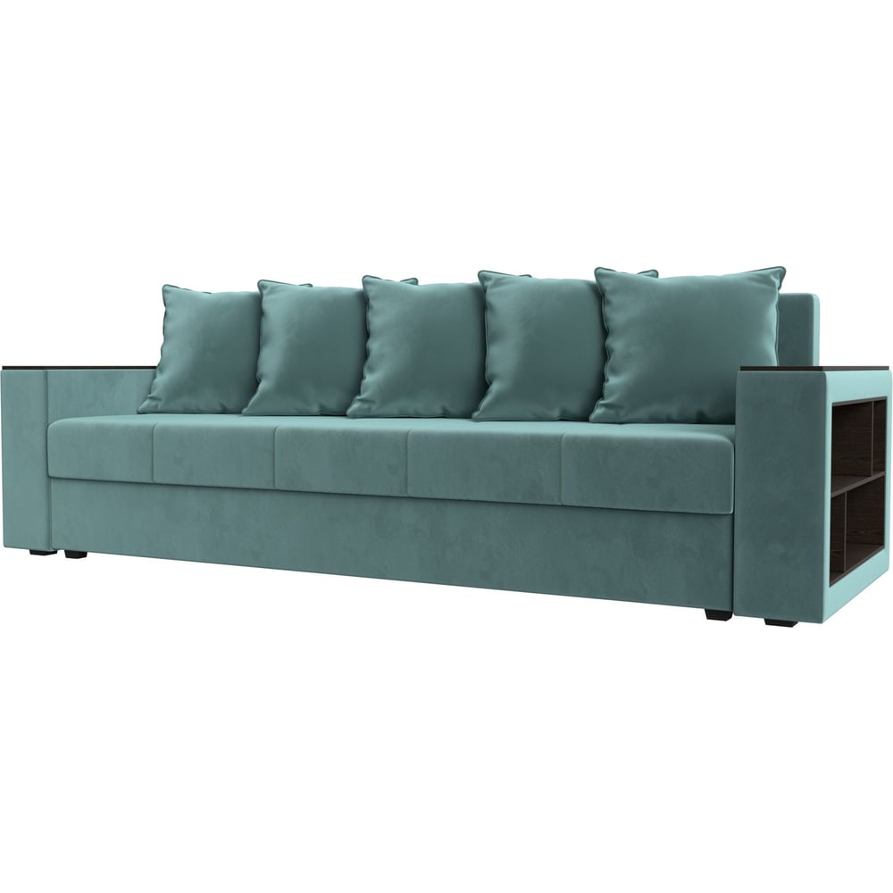 Изображение товара Диван прямой дубай лайт полки справа Лига диванов 114367