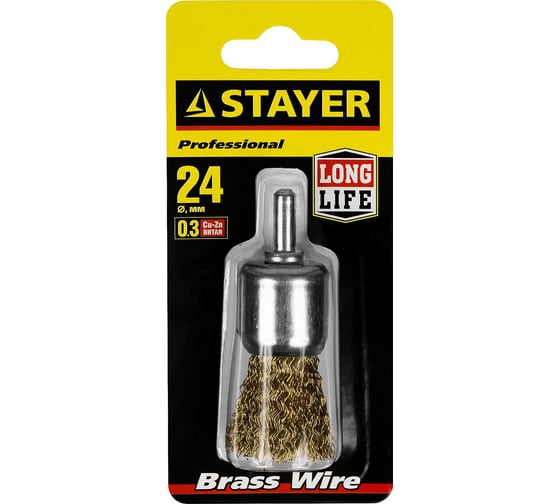 Изображение товара Кистевидная щетка 24 мм для дрели STAYER 35113-24