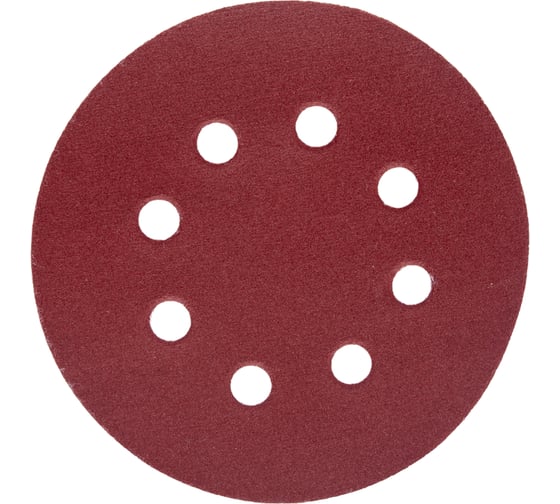 Изображение товара Универсальный шлифовальный круг STAYER на велкро основе 125 мм 8 отверстий 5 шт. Р320 35452-125-320