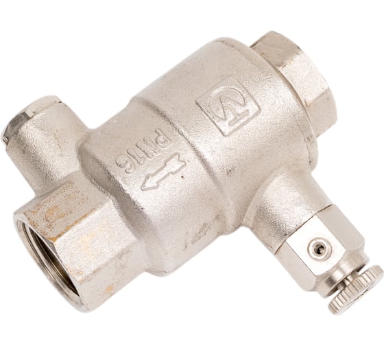 Изображение товара Обратный клапан Valtec с дренажем и воздухоотводчиком 1/2" VT.171.N.04
