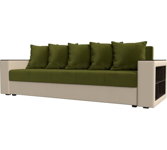 Изображение товара Диван прямой дубай лайт полки справа Лига диванов 114327