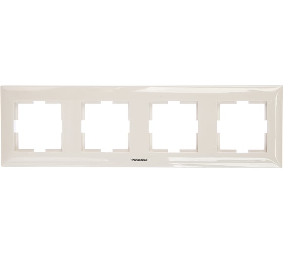 Изображение товара Рамка Panasonic Arkedia 54763 4м горизонтальная белая WMTF0804-2WH