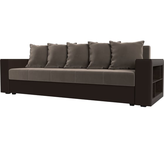 Изображение товара Диван прямой дубай лайт полки справа Лига диванов 114374