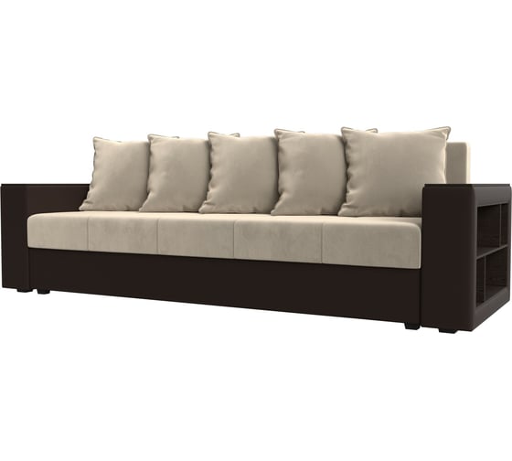 Изображение товара Диван прямой дубай лайт полки справа Лига диванов 114429