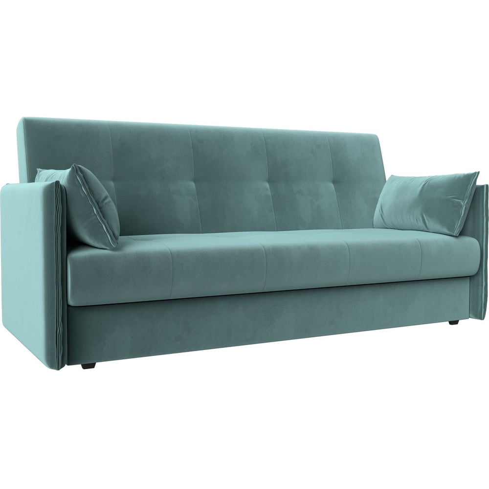 Изображение товара Диван-книжка Лига-018 от Лиги диванов в современном стиле бирюзовый с зелеными оттенками