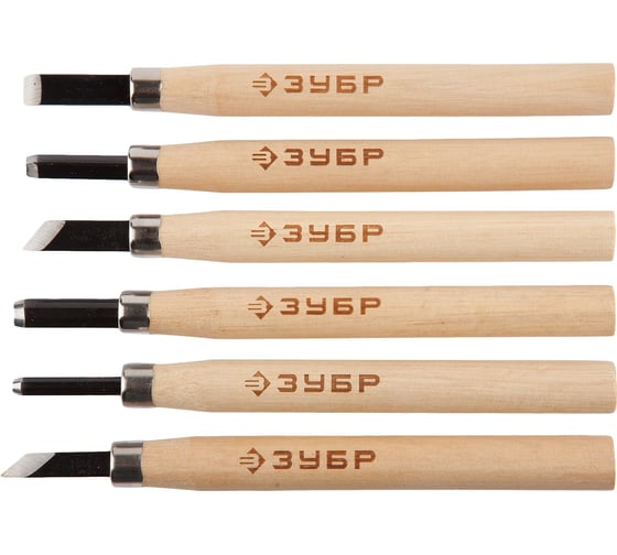Изображение товара Резцы фигурные профессиональные Эксперт 6 шт Зубр 18375-H6