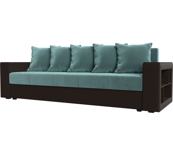 Изображение товара Диван прямой дубай лайт полки справа Лига диванов 114375