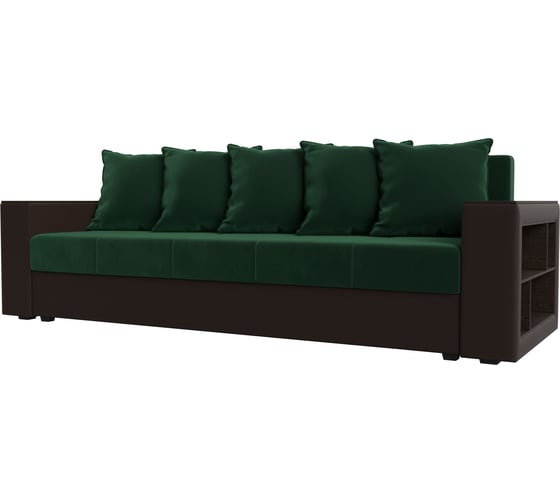 Изображение товара Диван прямой дубай лайт полки справа Лига диванов 114426