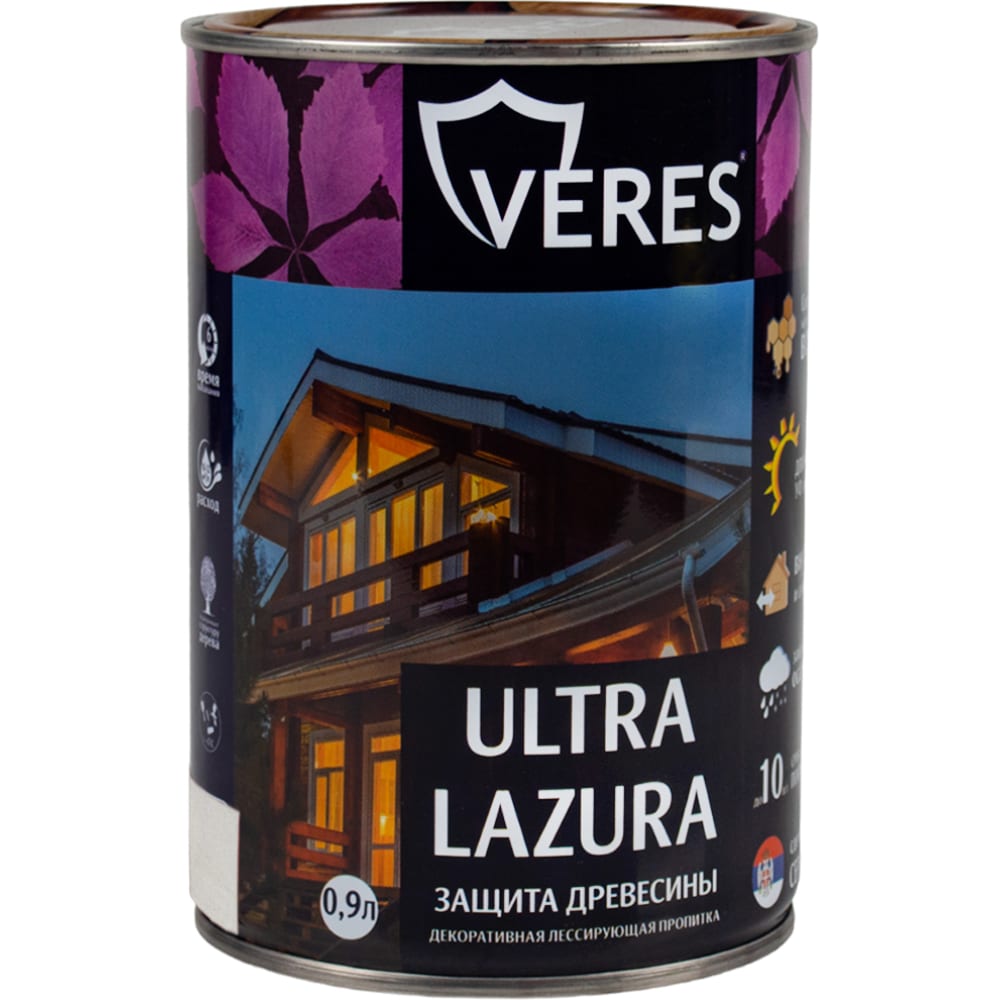 Пропитка VERES пропитка veres ultra lazura 2 сосна 2 7 л 1 4 42048