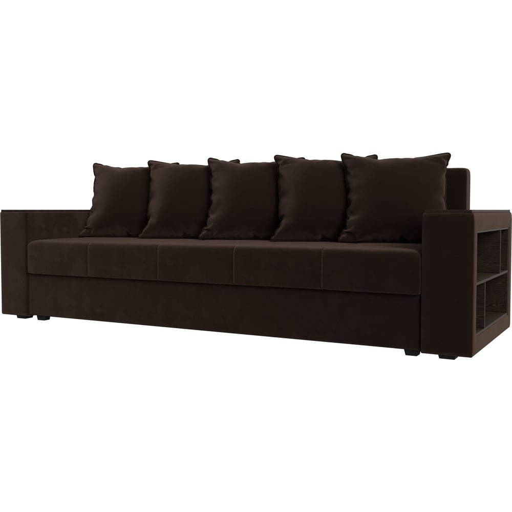 Изображение товара Диван прямой дубай лайт с полками справа Лига диванов стильный современный