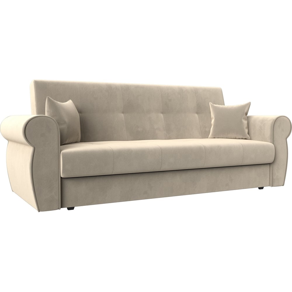 Изображение товара Диван-книжка Лига-019 бежевый, современный стиль, с ящиком для белья