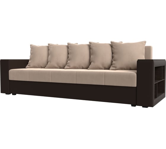 Изображение товара Диван прямой дубай лайт полки справа Лига диванов 114425