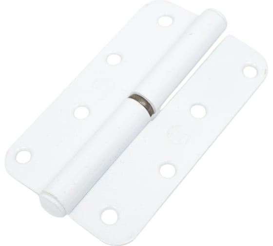 Изображение товара Накладная стальная петля Без бренда ПН-110, цвет белый, левая, 110мм 37651-110L