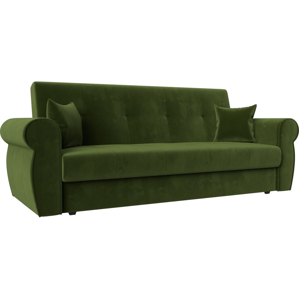 Изображение товара Диван-книжка лига-019 Лига диванов современный зеленый микровельвет