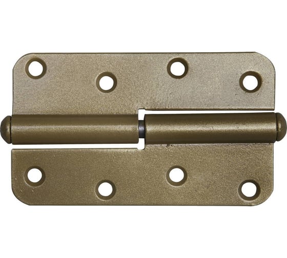 Изображение товара Накладная стальная петля Без бренда ПН-110, цвет золотой металлик, правая, 110мм 37653-110R