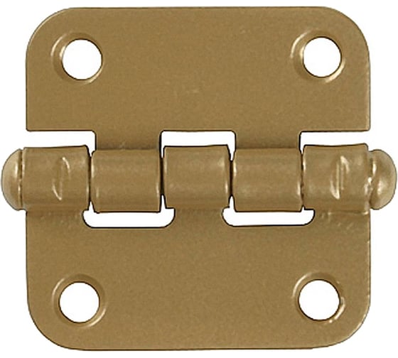 Изображение товара Накладная стальная петля Без бренда ПН-40, цвет золотой металлик, универсальная, 40мм 37623-40