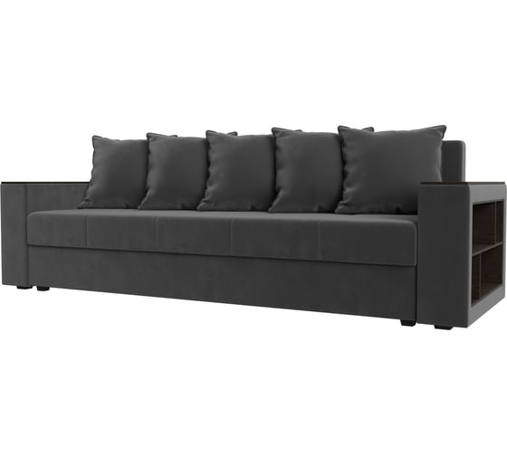 Изображение товара Диван прямой дубай лайт полки справа Лига диванов 114370