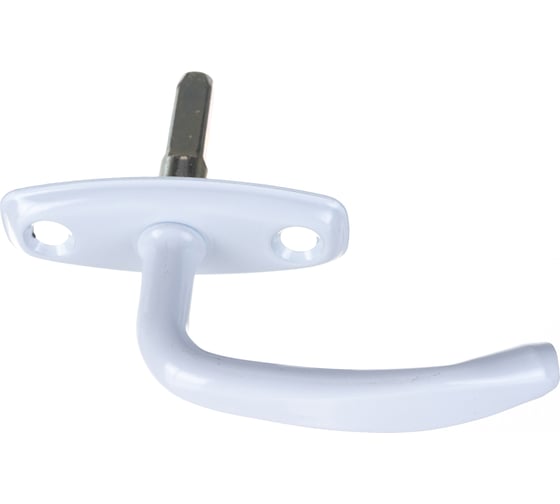 Изображение товара Оконная поворотная ручка Без бренда РО1, покрытие полимерное цвет белый 37720