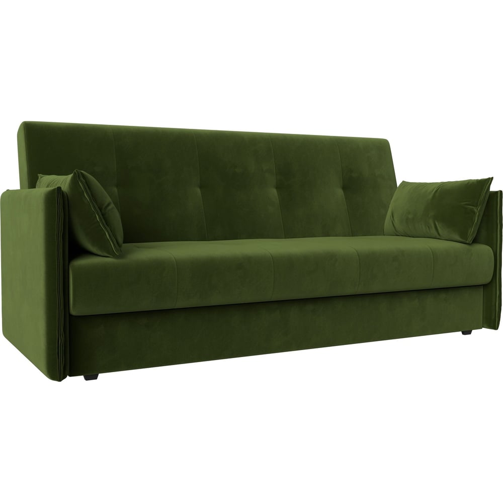 Изображение товара Диван-книжка Лига-018 современный зеленый мягкий механизм книжка