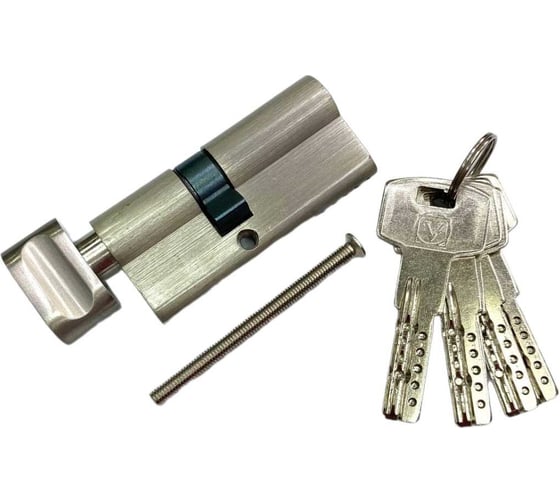 Изображение товара Цилиндровый механизм VETTORE zn m70 zc ni (35tх35), 5 ключей, никель 20076