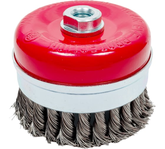 Изображение товара Щетка Matrix для УШМ Heavy Duty 100 мм М14 "чашка" крученая металлическая проволока 74672