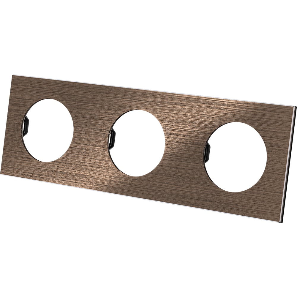 Изображение товара Тройная рамка TDM ELECTRIC бронза алюминий серия Байкал SQ1819-0462