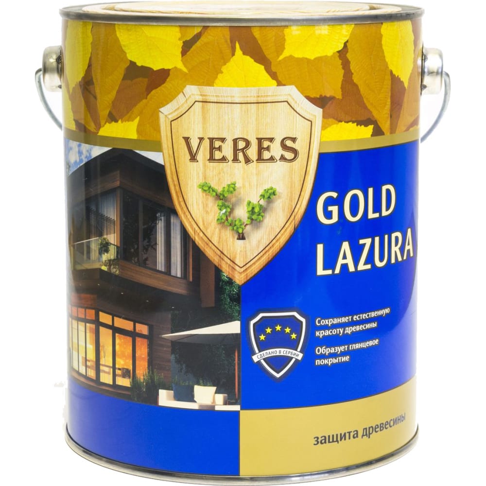 Пропитка veres gold lazura №17 золотой бор 2.7 л 1/4 44940  - купить со скидкой