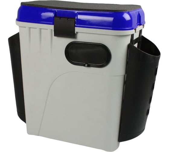 Изображение товара Рыболовный пластиковый ящик Salmo зимний 2-х ярусный с карманами 33.5x23.5x39 см 1870-K