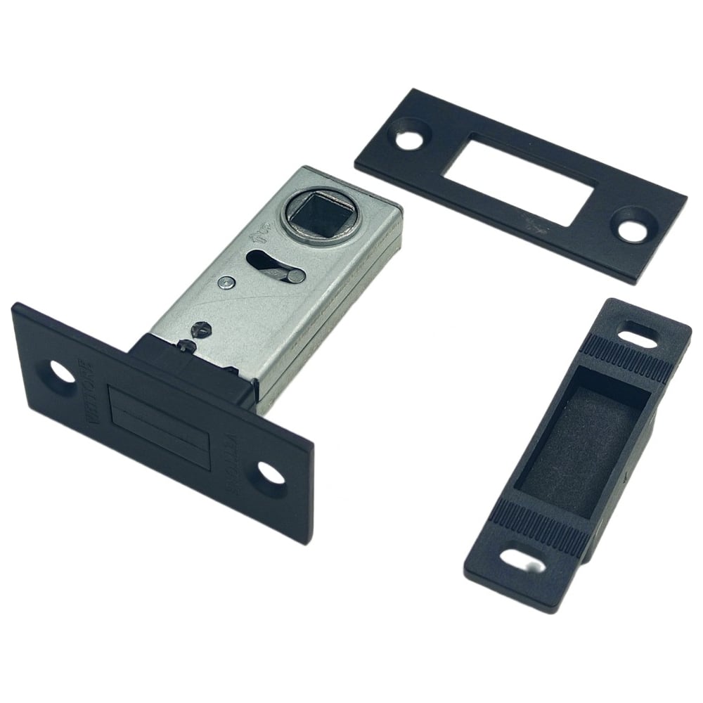 Изображение товара Защелка VETTORE c-03b магнит 100 mbp черный матовый для межкомнатных дверей