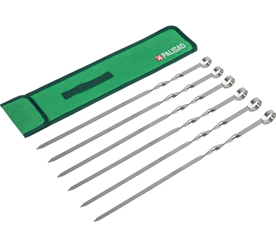 Изображение товара Шампуры с чехлом Palisad Camping 450 мм 69573