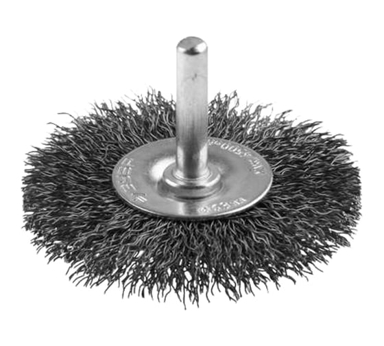 Изображение товара Дисковая гофрированная щетка Атака №083 5410006120 d 100 для дрели шестигранный хвостовик 22387