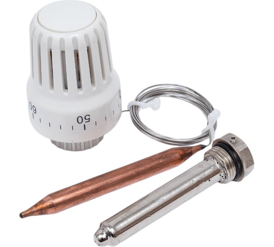 Изображение товара Термоголовка Valtec с погружным датчиком диапазон регулировки 20-62 С 2 м VT.3011.0.0