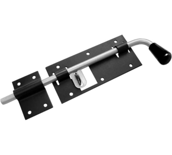 Изображение товара Гаражный засов Домарт мод. 2, с проушиной 400 мм, черный 171120