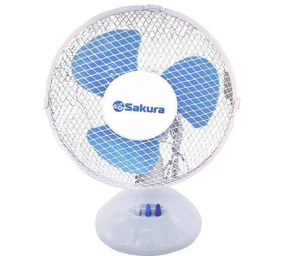 Изображение товара Вентилятор настольный Sakura SA-13B белый/голубой РТ-00043473
