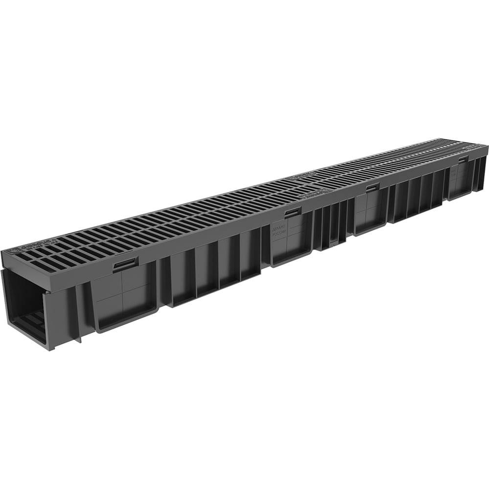 Изображение товара Лоток пластиковый Gidrolica Light h96 с решеткой А15 DN90