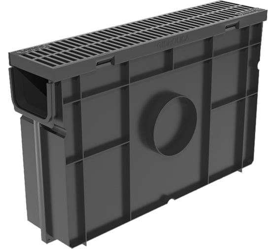 Изображение товара Пескоуловитель Gidrolica Light с решеткой пластиковой, щелевой 08078