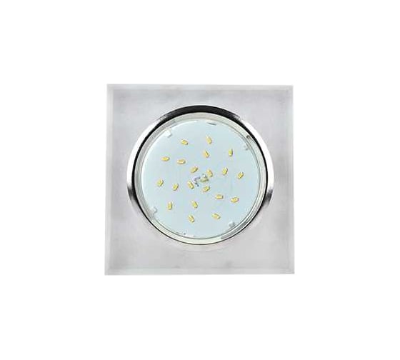 Изображение товара Светильник Ecola Gx53 h4 5311 glass стекло квадрат скошенный край хром - матовый 38x120x120 (к+) FL53SNECH