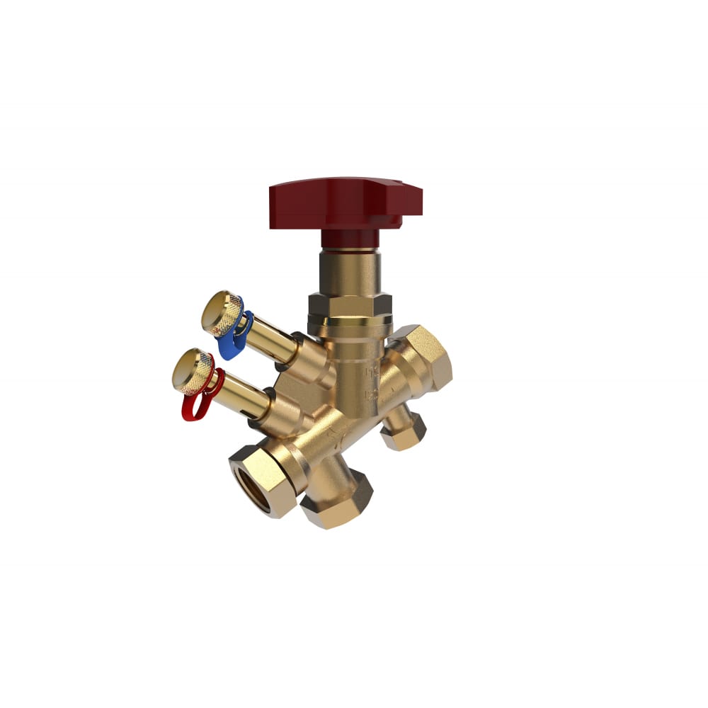 фото Балансировочный ручной клапан royal thermo с измерительными ниппелями 3/4" нс-1145293