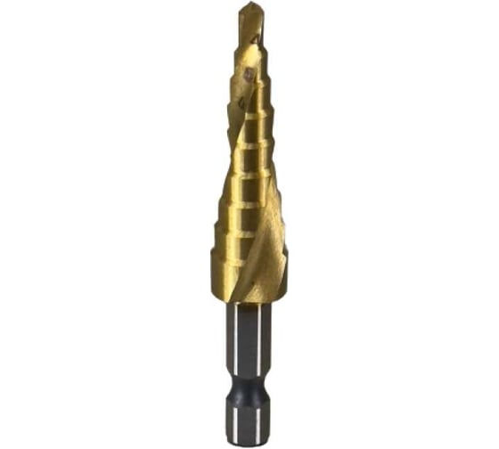 Изображение товара Ступенчатое сверло 4-12 мм, по цветным металлам и пластикам, хвостовик HEX PROCUT DL01011