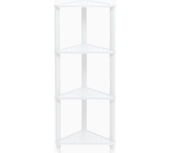 Изображение товара Полка Violet VIKEA угловая, подвесная 4-х ярусная белая 787406